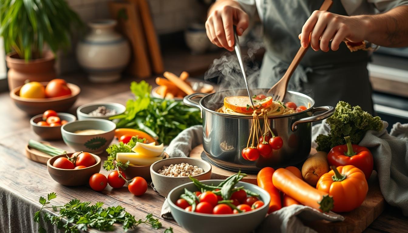 Fresh ingredients and home cooking inspiration