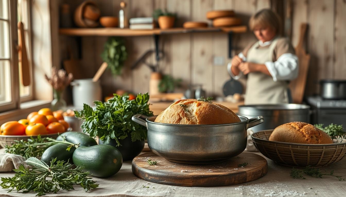 Home cook preparing ingredients in the kitchen