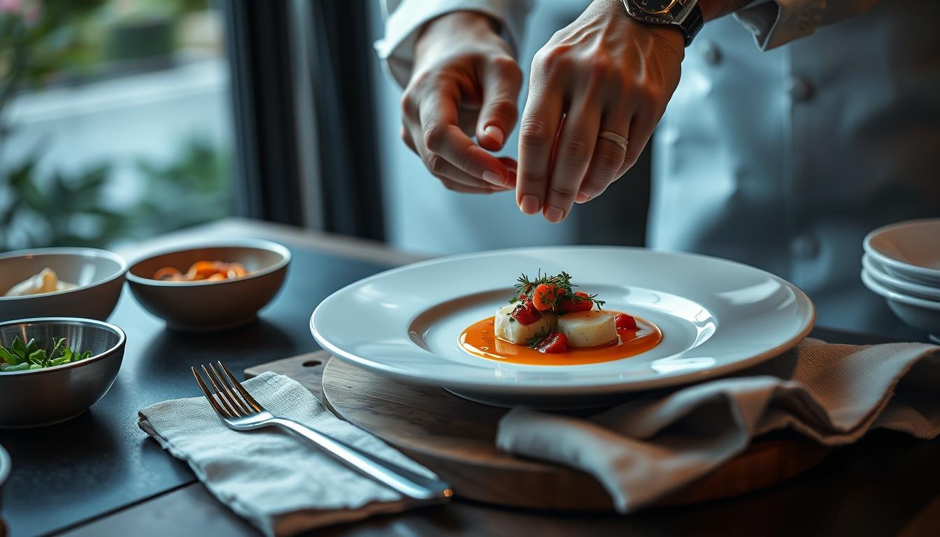 Balanced healthy meal prepared in a home kitchen